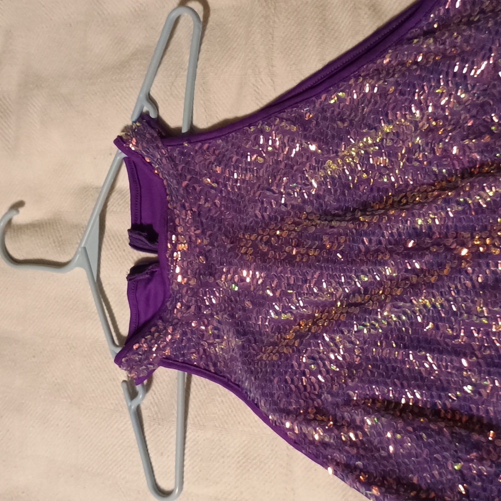 SHEIN Purple Sequin Kids Costume